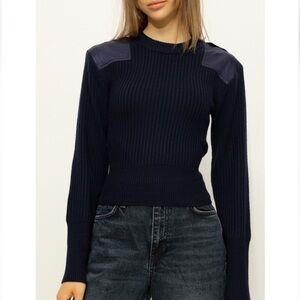 Rag & Bone Wool Nikole Sweater - Navy size S
